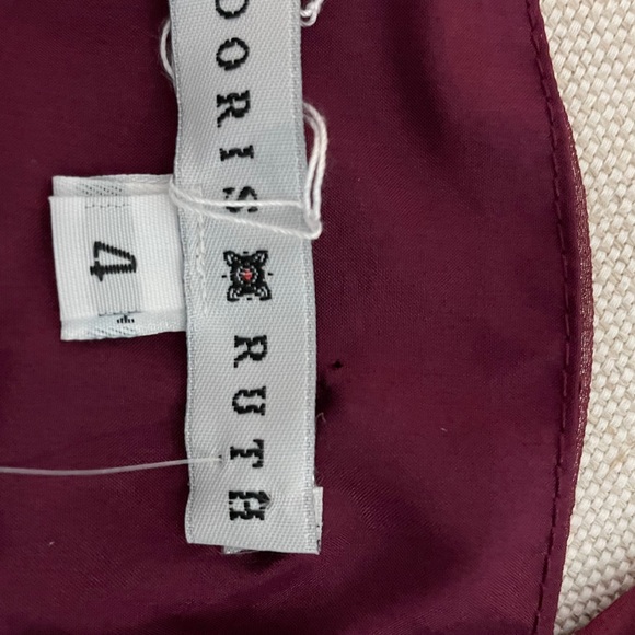 Sold💖NWT Burgundy Silk Chiffon Camisole Size 4 - Picture 6 of 6